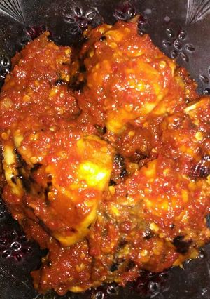Foto resep Ayam bakar pedas