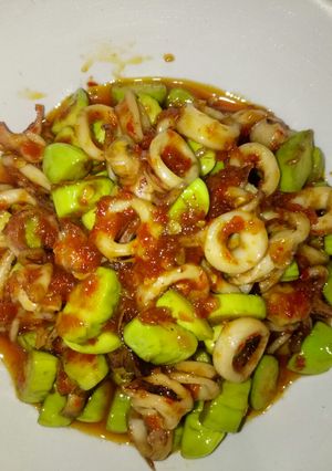 Foto resep Sambel pete cumi asam pedas manis