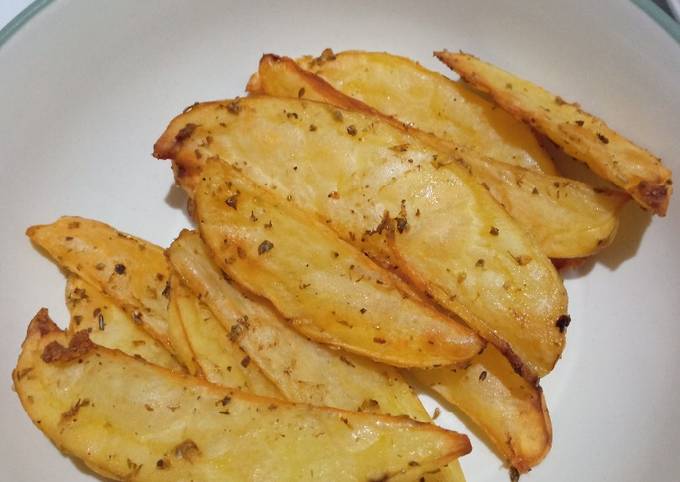 Resep Potato wedges AF, Lezat