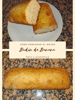 Una foto de Budín de Banana