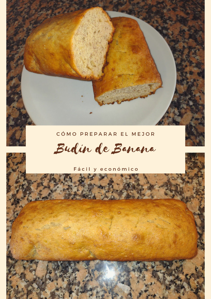 Una foto de Budín de Banana