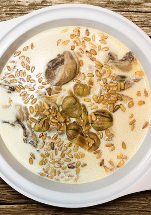 創意無糖豆漿療癒料理【雙子白玉雞湯】 的食譜成品照片