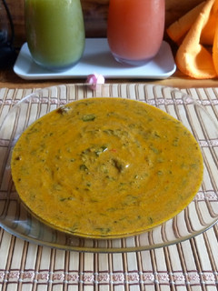 A picture of Groundnut paste soup.