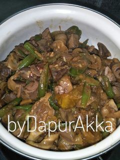 Foto resep Oseng Ati Ampela Buncis
