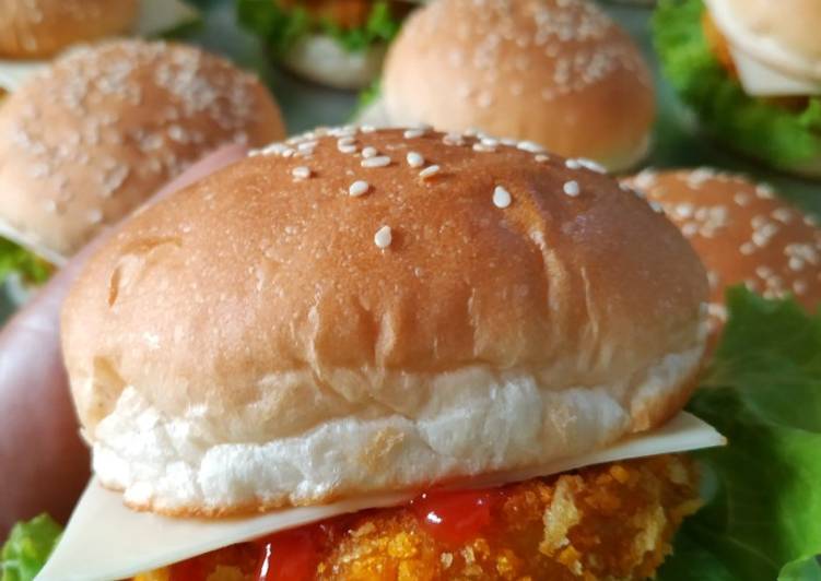Cara Membuat Chicken Patty Burger Yang Enak