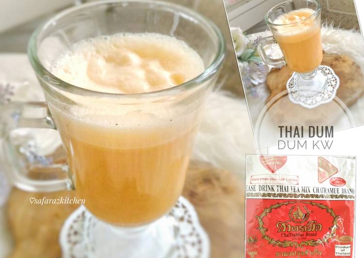 Bagaimana Menyiapkan Thai Tea Dum Dum KW, Lezat Sekali