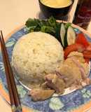 Arroz con pollo HainaneseCHICKEN RICE 海南鶏飯ข้าวมันไก่ Nasi ayam HainanJaponés 🇸🇬🇹🇭🇲🇾🇺🇾🇯🇵シンガポール風チキンライス