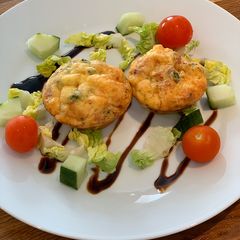A picture of Oven Baked Omelette Muffins - Pancetta, Leek and Broccoli.