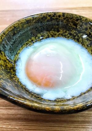 Hình của món Trứng tắm onsen.
