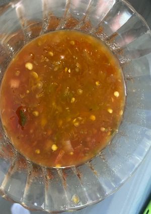 Una foto de Salsa de chile de agua