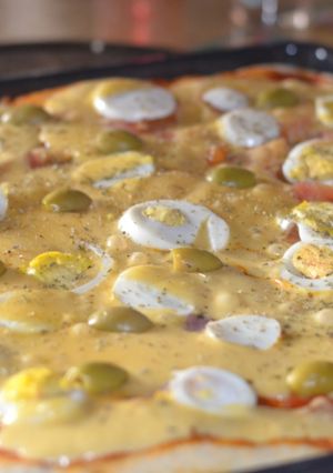 Una foto de Pizza casera