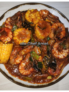 Foto resep Udang saus Padang