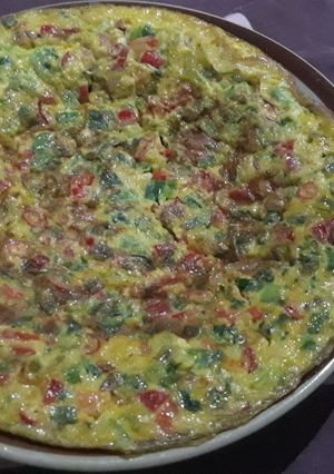 Foto resep Telur dadar tebal paprika