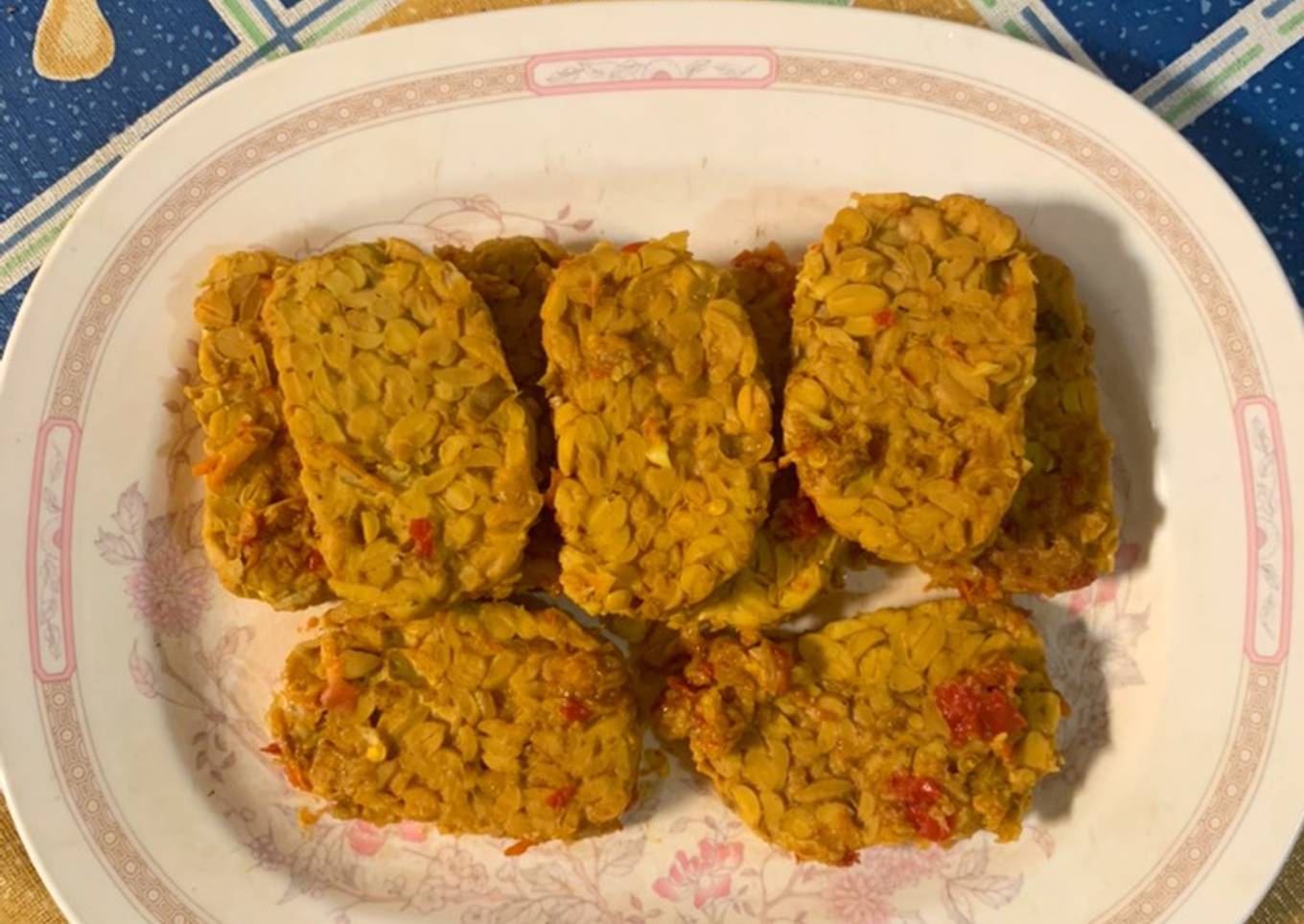 Tempe Rebus Kuning Kering