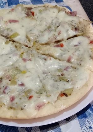 Una foto de Tarta de zapallitos zuchinis o de tronco