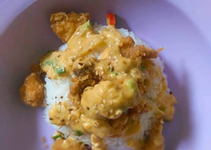 Resep Ayam goreng saus telur asin, Lezat Sekali