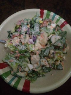 Kwadon salad ainihin hoton girkin