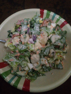 Kwadon salad ainihin hoton girkin
