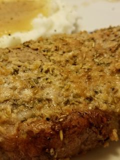 A picture of Rosemary Parmesan Pork Chops.