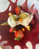 Helado de vainilla con frutas de temporada 🤪