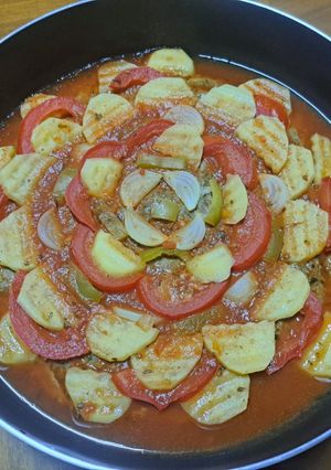 صورة لوصفة صينية كفتة بصلصة الطماطم