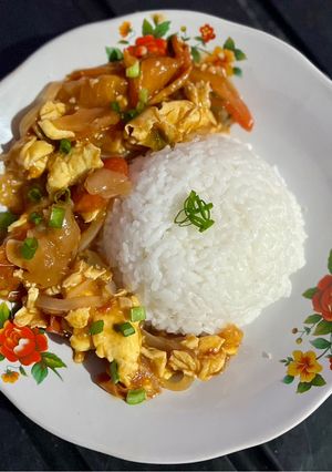 Foto resep Tomat Telur Healthy Comfort Food (Tomato Egg Stir Fry)