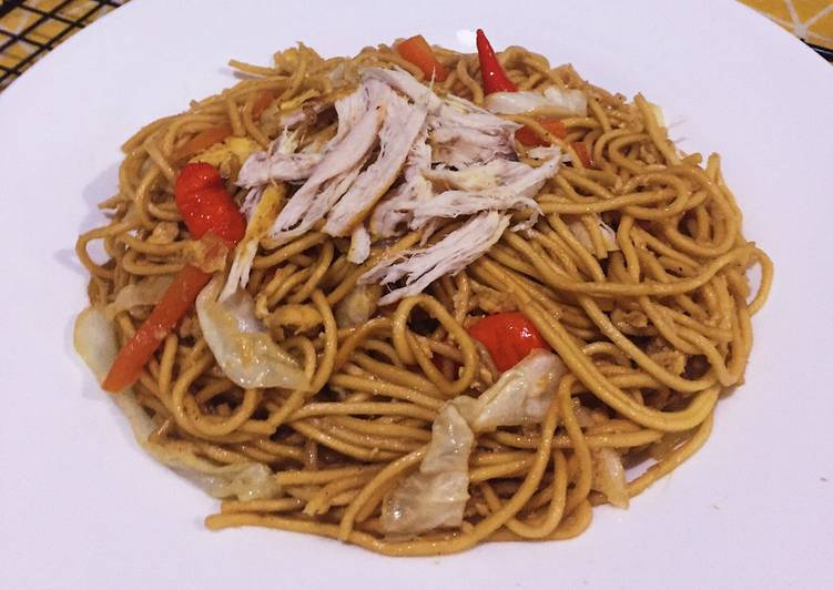 Langkah memasak Java Fried Noddle #berburucelemekemas #resolusi2019 enak