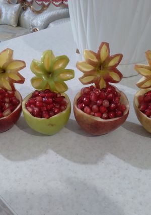عکسی از دستور تزیین سیب
