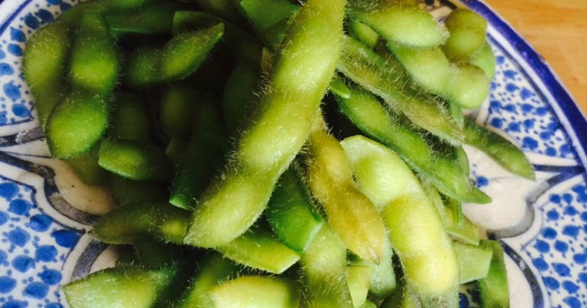Boiled green soybeans (edamame) Recipe by Mayuko's Super Easy Recipes