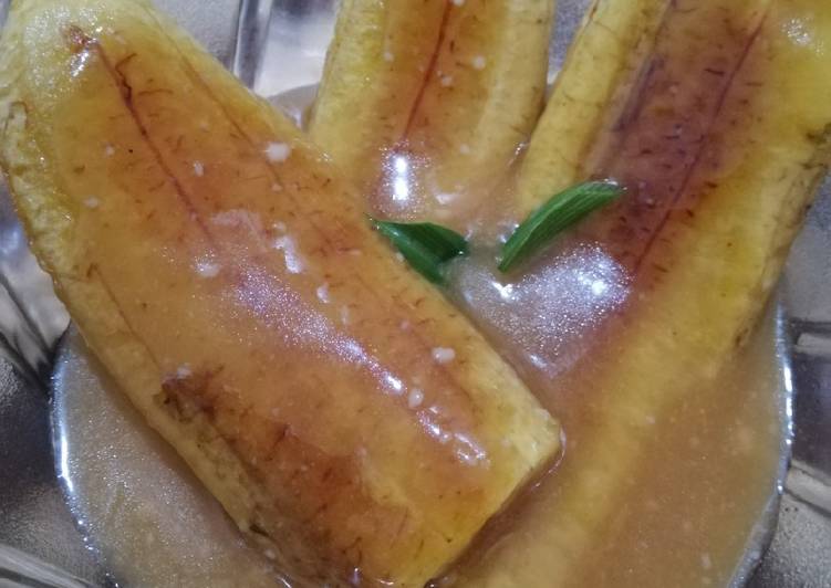 Resep Pisang gapit kuah kinca yang Menggugah Selera