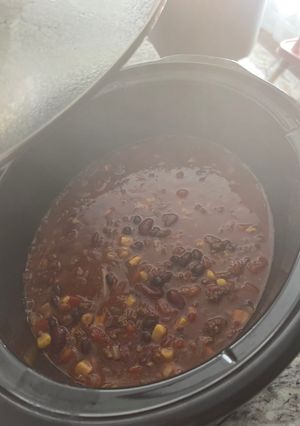A picture of Crockpot Taco Soup.