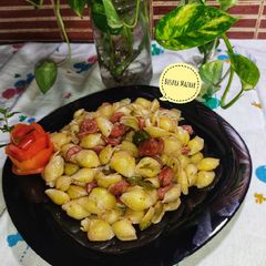 Shell Pasta Salad 🐚🐚🥗🥗 A picture of Shell Pasta Salad 🐚🐚🥗🥗.