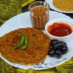 A picture of Soya Masala Paratha/ Protein Rich Healthy Soya Paratha For Morning Breakfast.