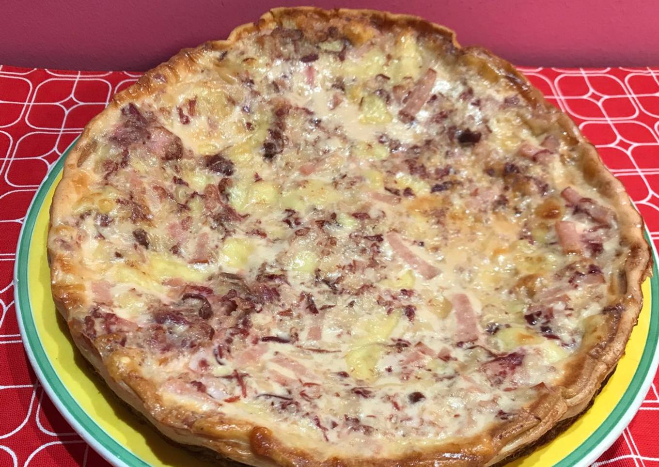 Quiche de queso y jamón ibérico