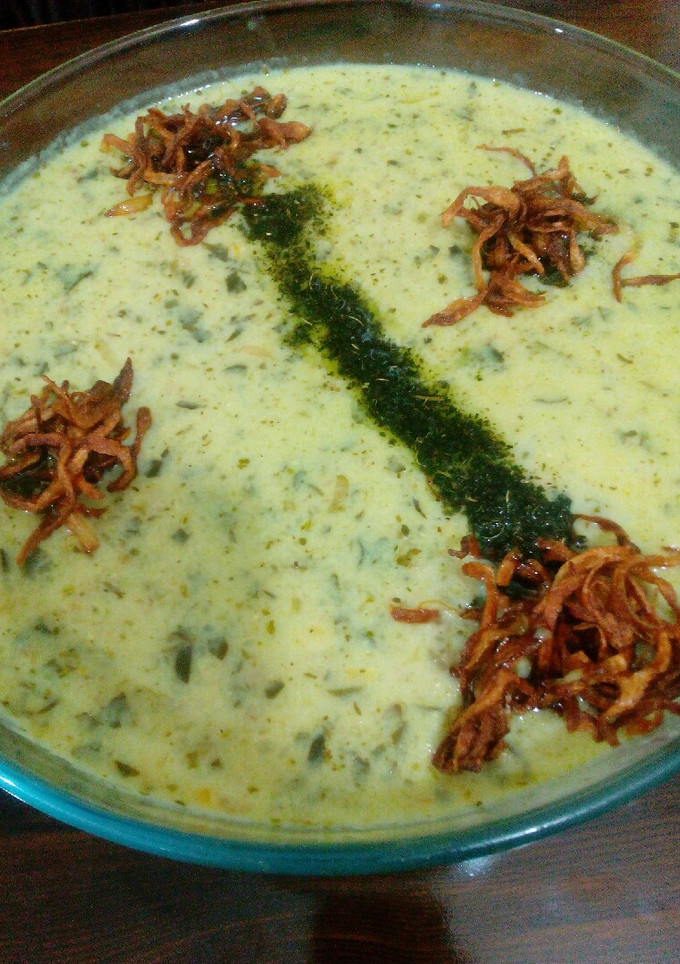 عکسی از دستور آش دوغ