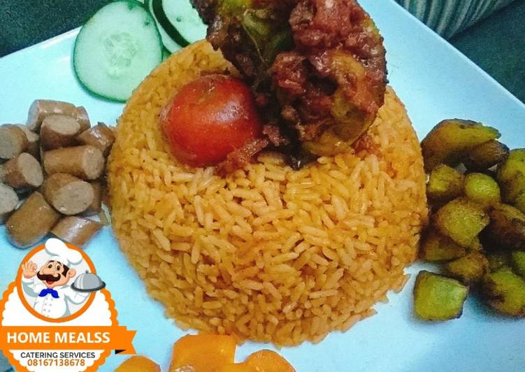 How to Prepare Quick Jollof rice with boiled carrot,and grilled Chicken | Simple Recipe For Dinner