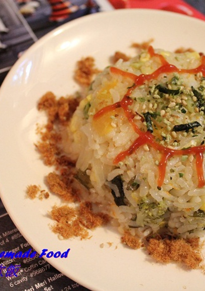 小朋友便當菜: 蔬菜炊飯 的食譜成品照片