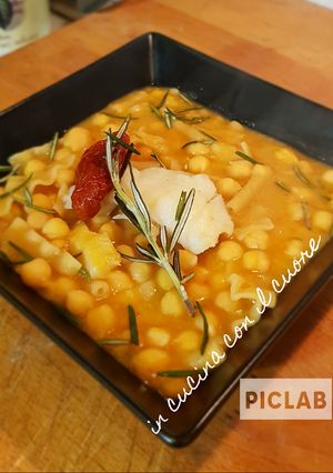 Foto di Minestra ceci e baccalà