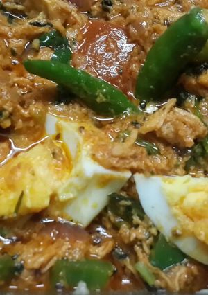 A picture of Restaurant style Chicken Bharta.