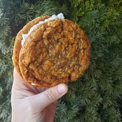 A picture of Vegan and GF Oatmeal creme pies.