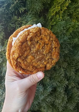 A picture of Vegan and GF Oatmeal creme pies.