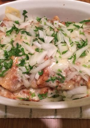 Una foto de Enchiladas suizas