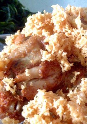 Foto resep Ayam goreng kremesan dan sambal korek 