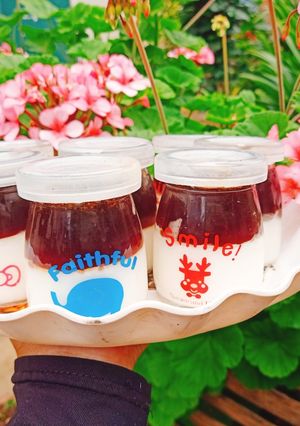 Hình của món Panna cotta cafe.