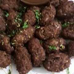 A picture of Bajra or qeema ke kababs.