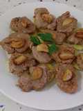 Solomillo ibérico al patxarán y patatas con curry