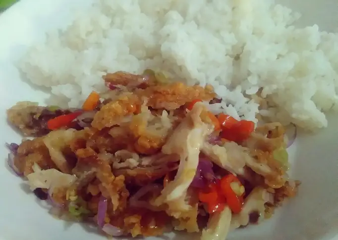 Ayam kfc suwir sambal matah
