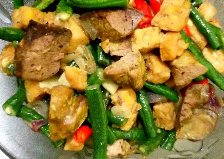 Langkah meracik Oseng2 kacang panjang tempe dan ati ampela, Sempurna