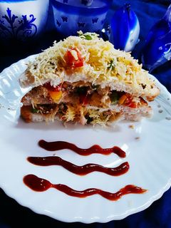 জঙ্গলী চীজ স্যান্ডউইচ(Junglee Cheese Sandwich in bengali recipe) রেসিপির প্রধান ছবি