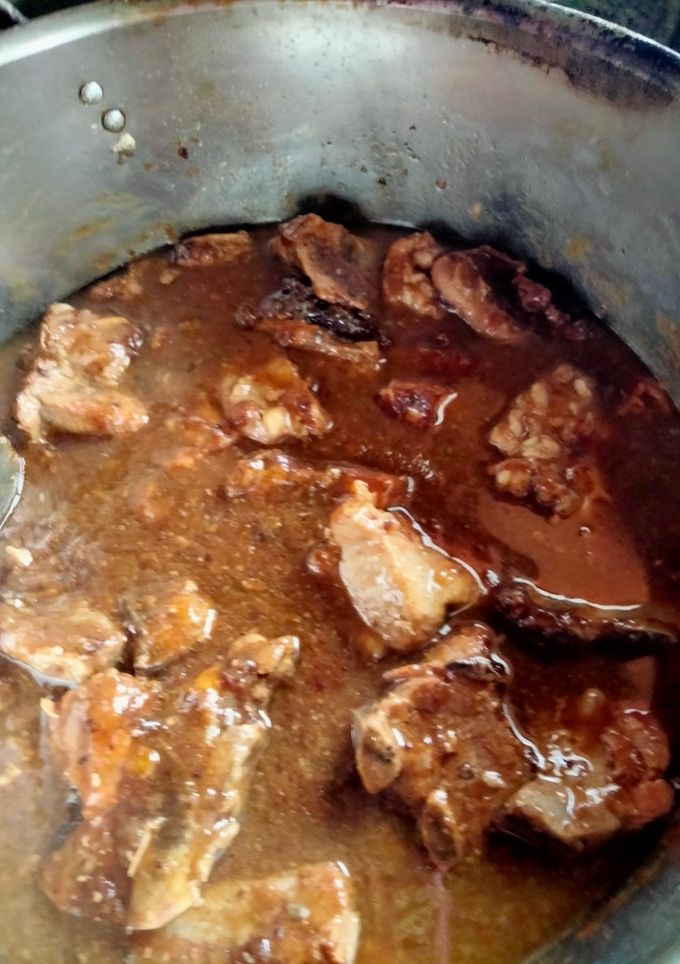 Una foto de Costilla en salsa de orejones